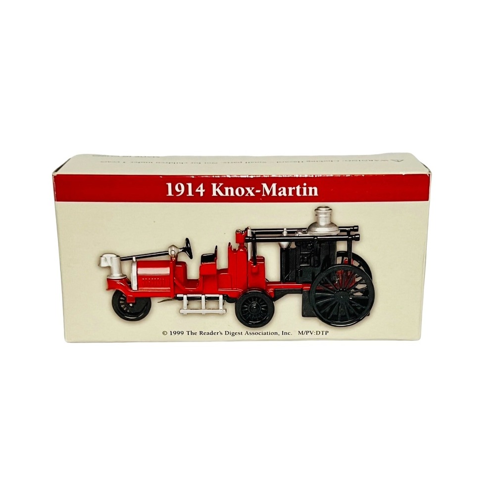 Reader's Digest 1999 Ass 1914 Knox-Martin 1:64 Plastic Die Cast Fire Engine NEW